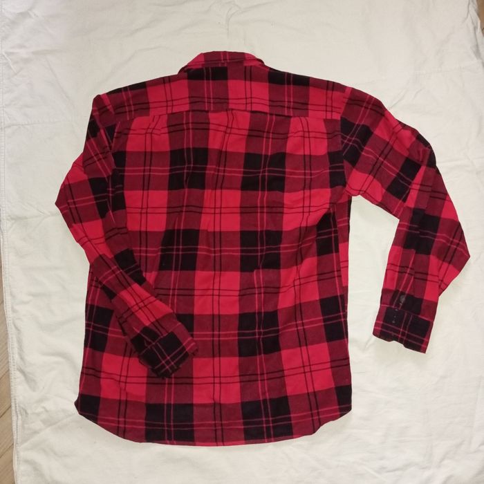 Сорочка червона в клітинку оверсайз