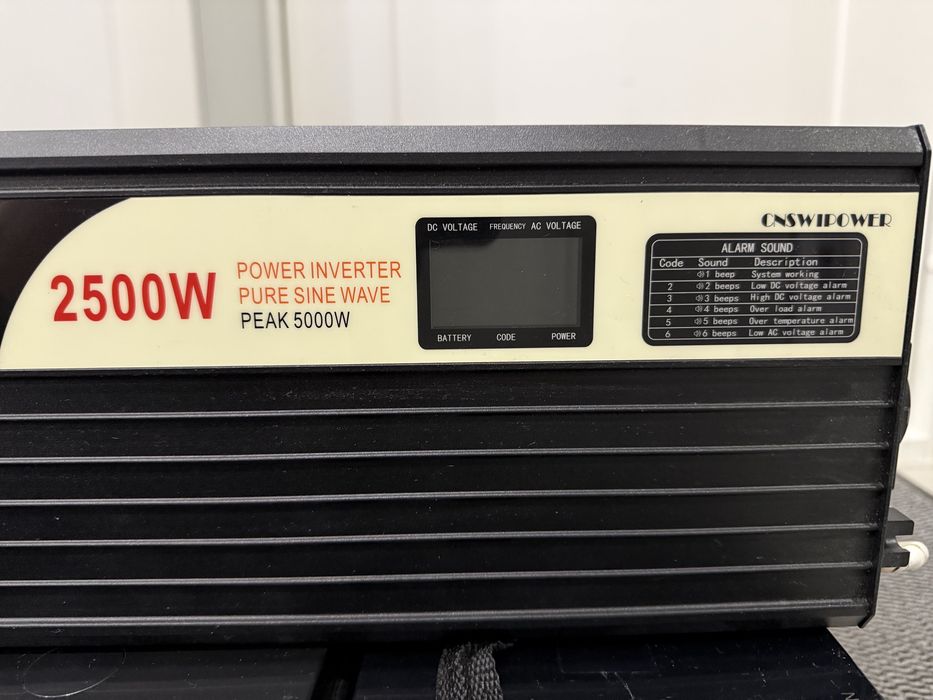 інвертор перетворювач 2500/5000 swipower правильний сінус 24v-230