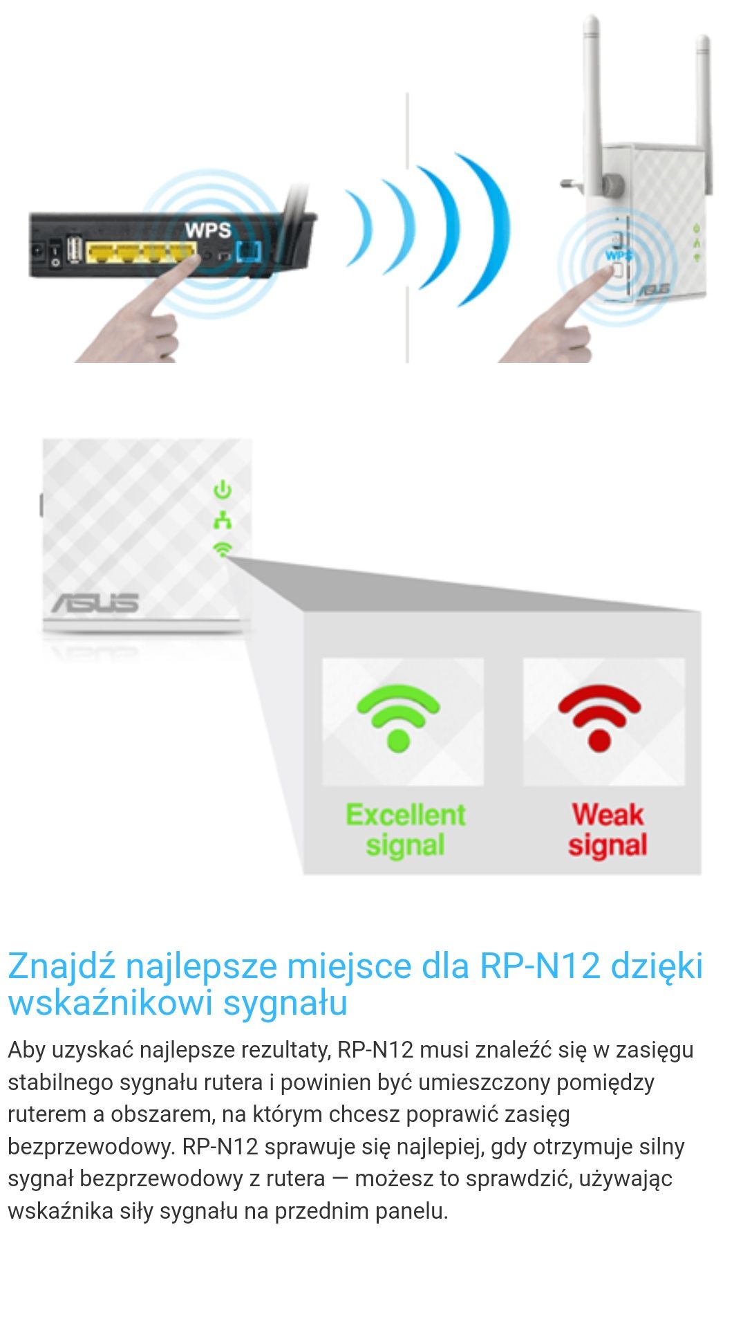 Asus wzmacniacz internetu Rp-n12 wireless-n300