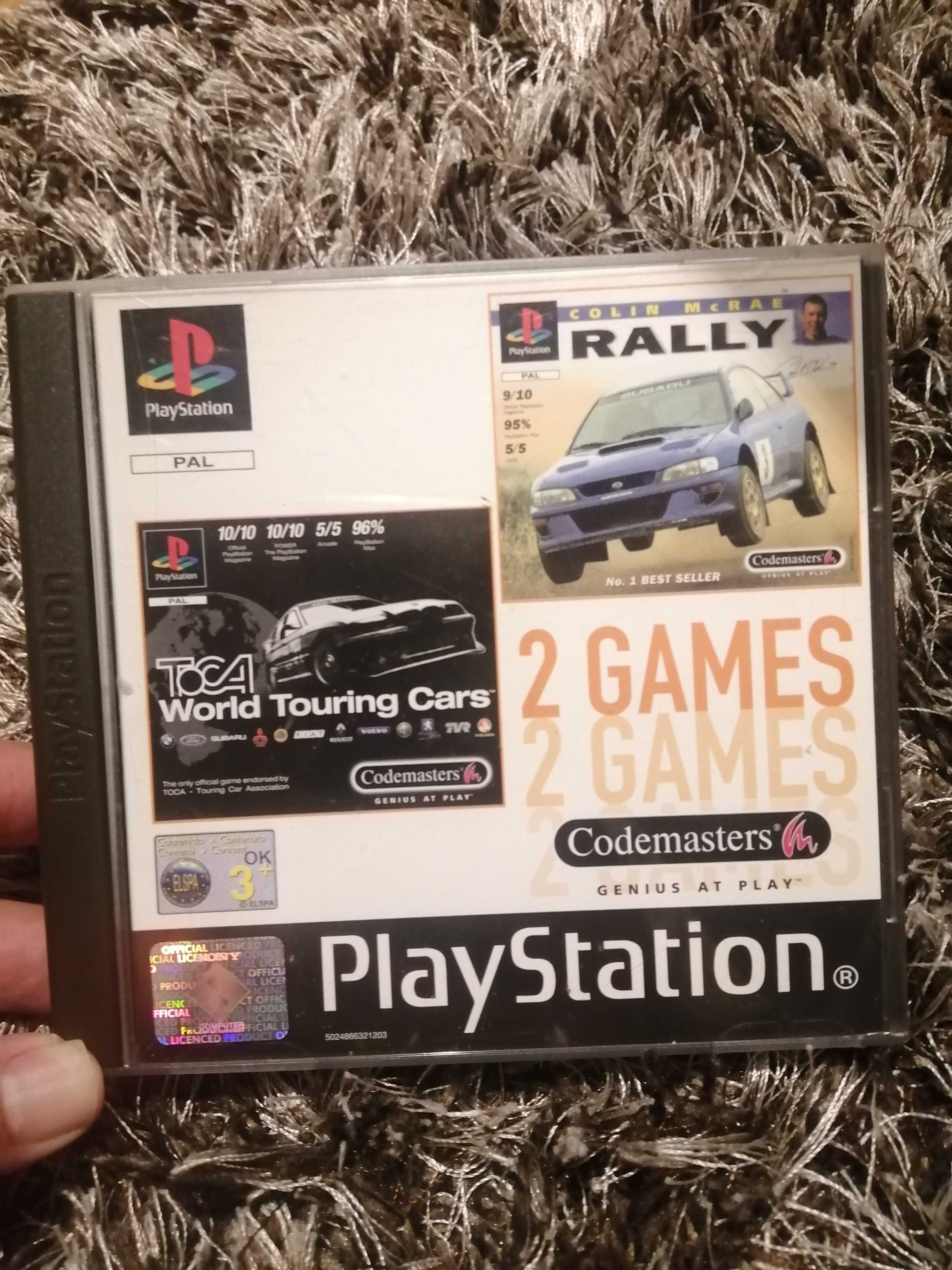 2 Jogos Playstation1 Toca touring cars/Colin McRae rally