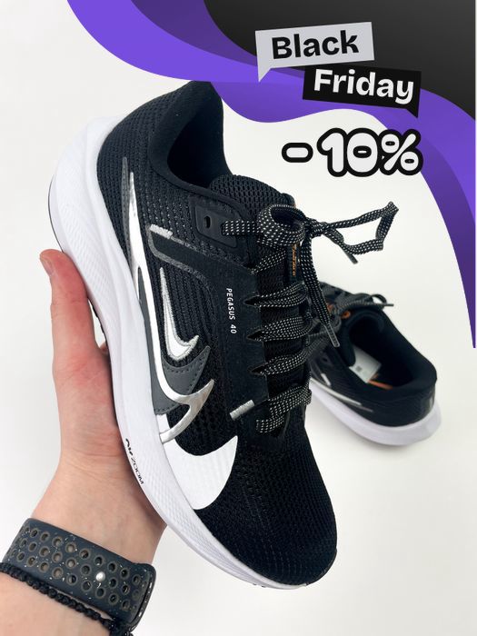 Акція! Кросівки Nike Pegasus 40 чорні (38,5) Нові, без коробки!