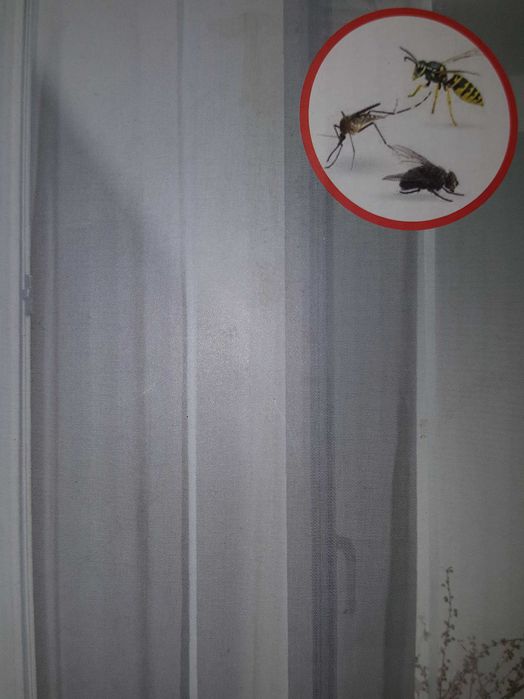 Moskitiera przeciw Owadom (Drzwiowa) Biała