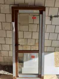 Okno Pcv- drzwi balkonowe złoty dąb