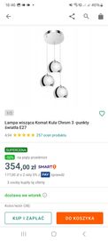 Lampa chrom 3 kule