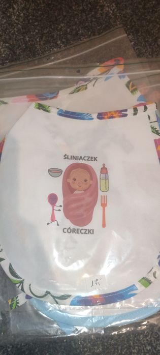 5 śliniaków dla dziewczynki  nowe