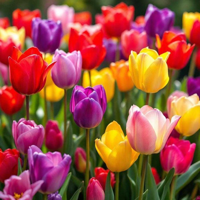 TULIPANY XXL Mix Cebulek TULIPANÓW 50 szt TULIPAN cebule DUŻE Kwiaty