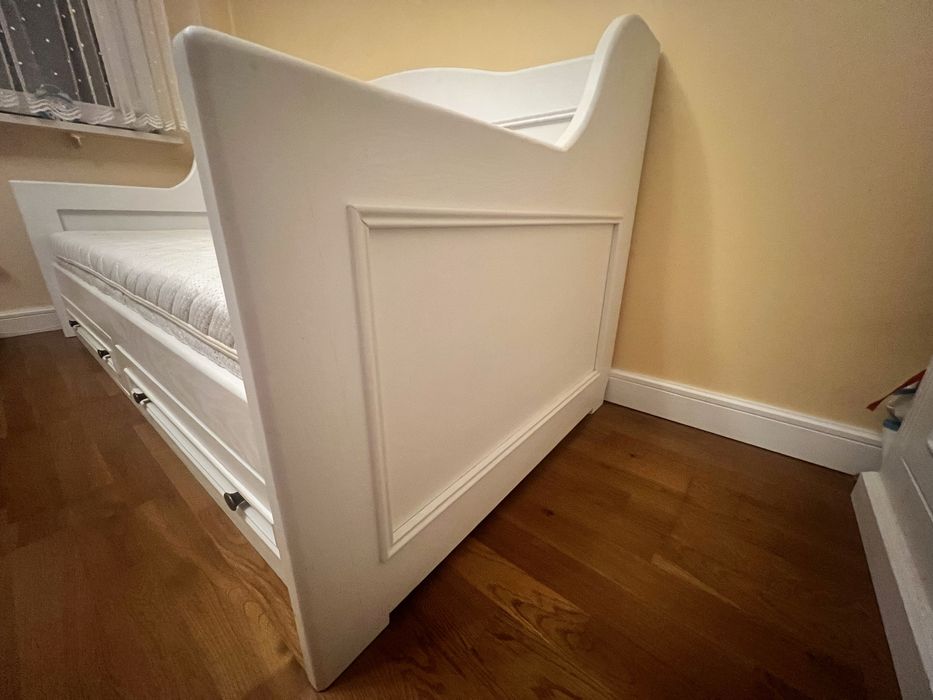 Solidne łóżko sosnowe 80x190 robione na zamówienie