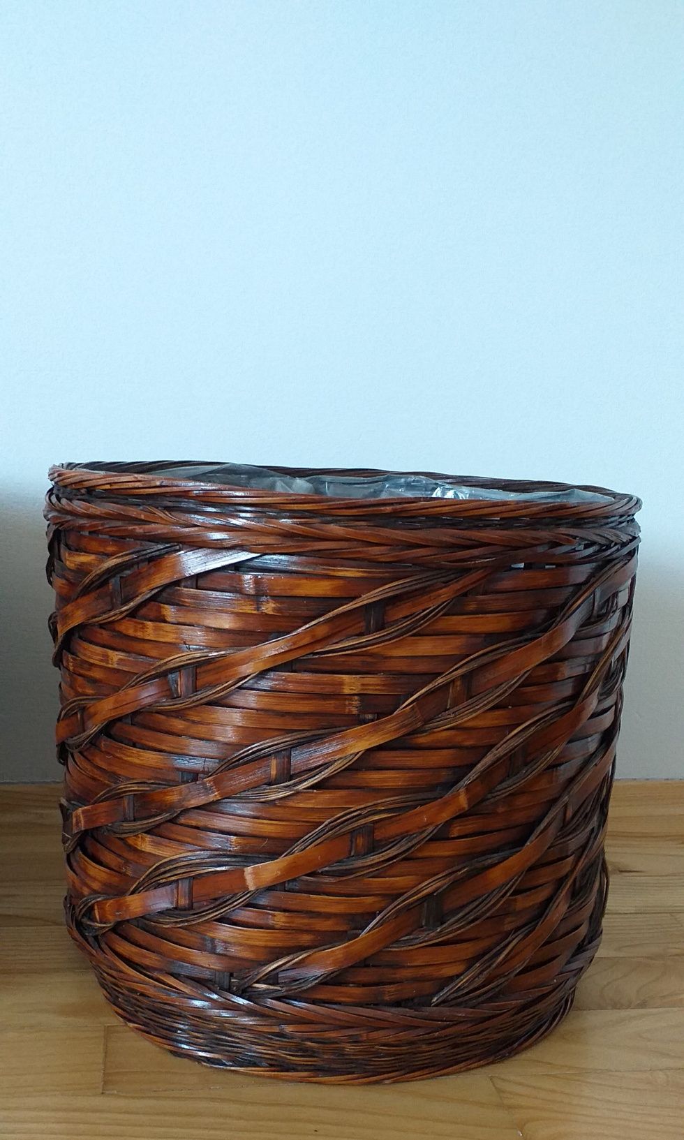 doniczka boho doniczka rattan osłonka rattan doniczka wiklina vintage