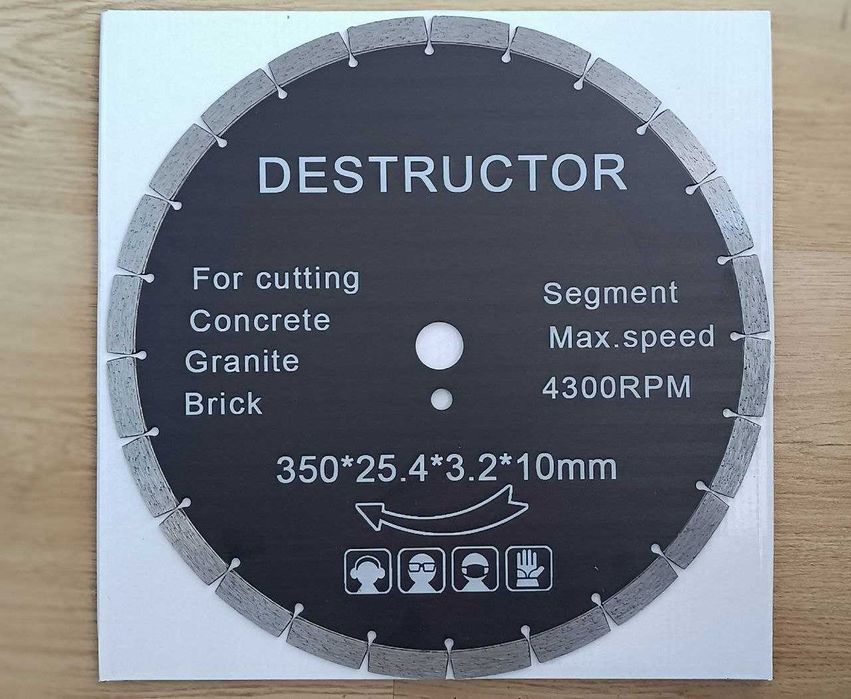 Диск алмазный 350 мм*25,4*32*50 мм по асфальту  железо -бетону кирпичу