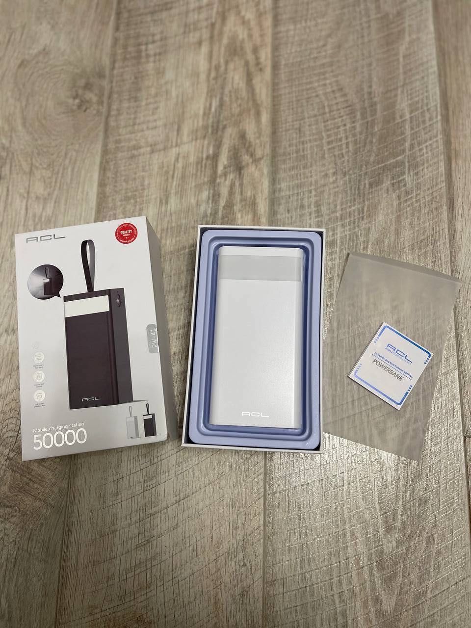 Повербанк 50000mAh PowerBank 50000 Портативная батарея с фонариком
