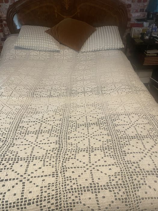 Colcha croche feita a mao