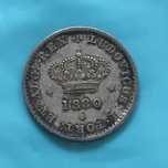 50 Réis 1880 - D. Luiz I - prata