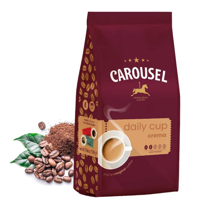 Kawa ziarnista - Carousel Coffee Daily Cup Crema 1kg