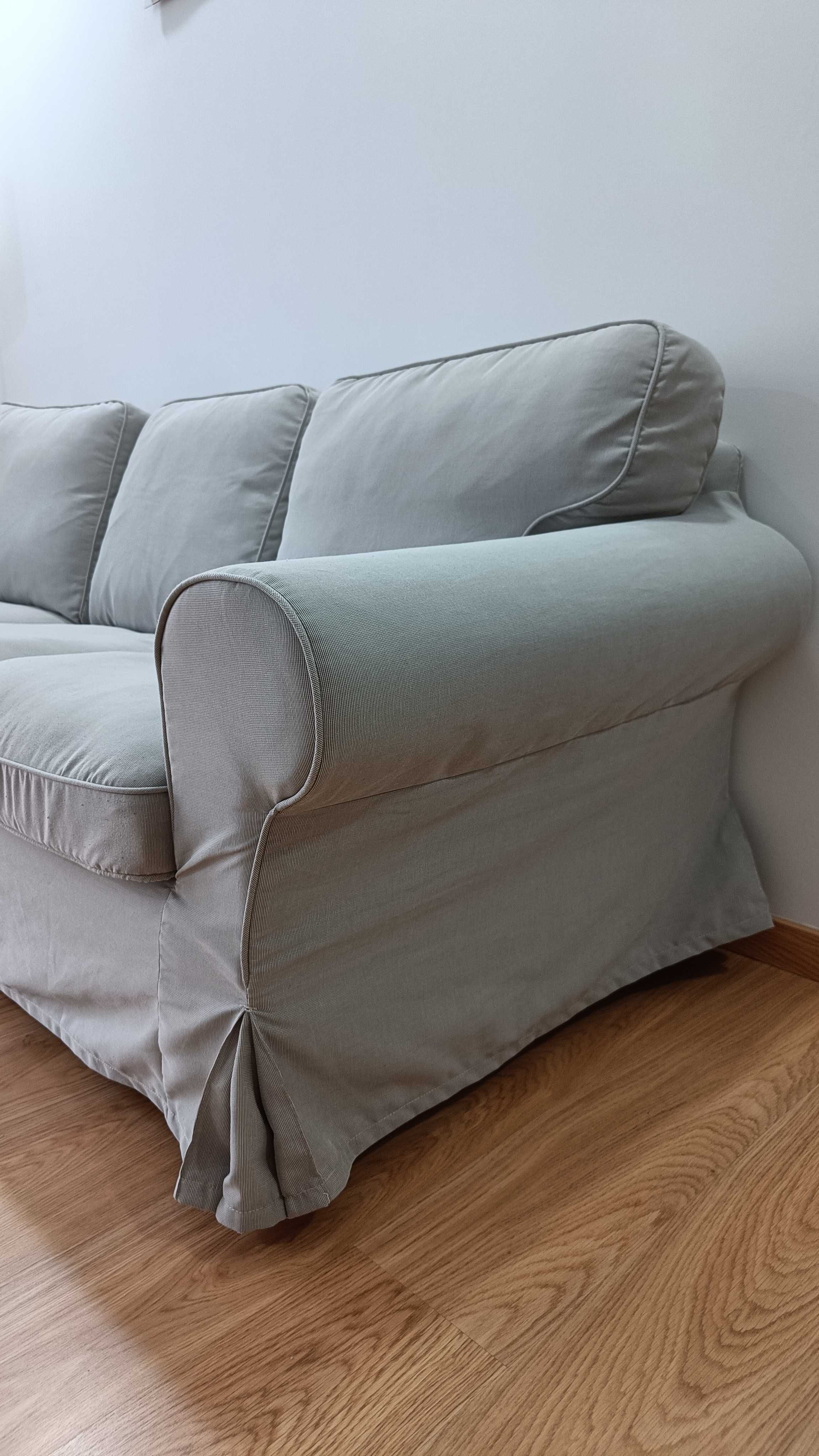 Sofá Ikea Ektorp beje 3 lugares em muito bom estado