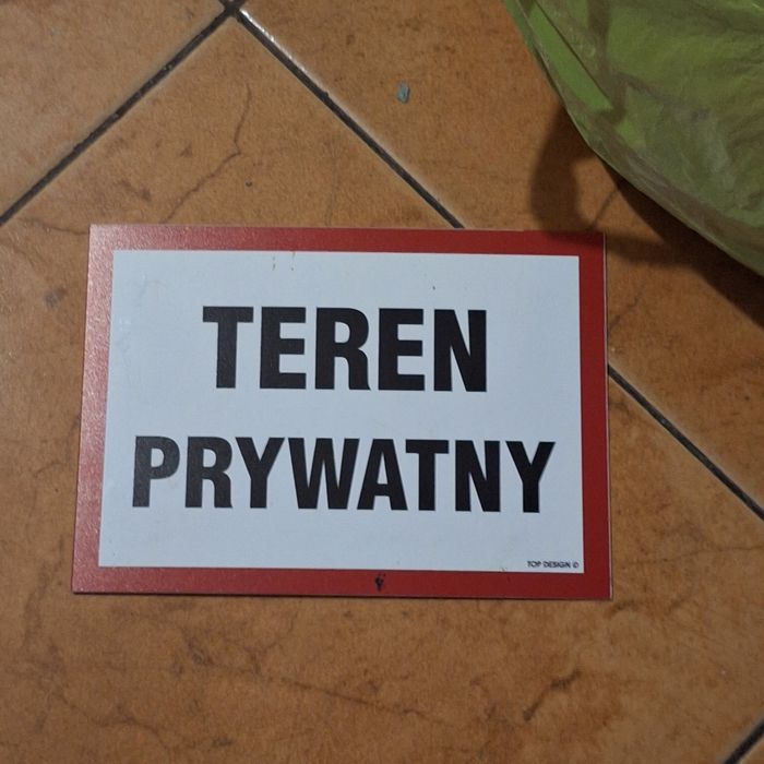 Tabliczka - Teren Prywatny