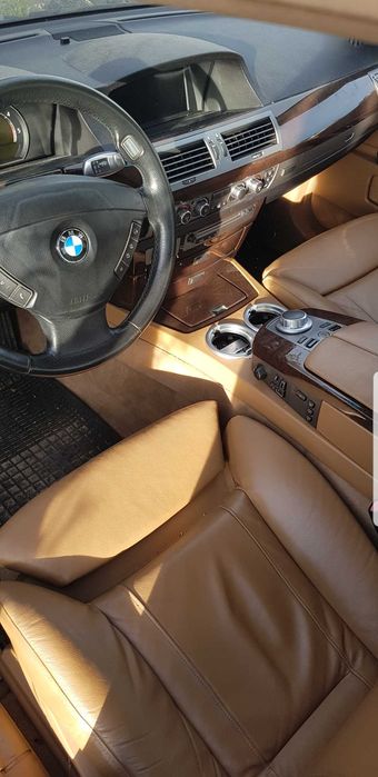 BMW 7 E65 LIFT FOTEL FOTELE komfort kanapa boczki skóra kremowa komple