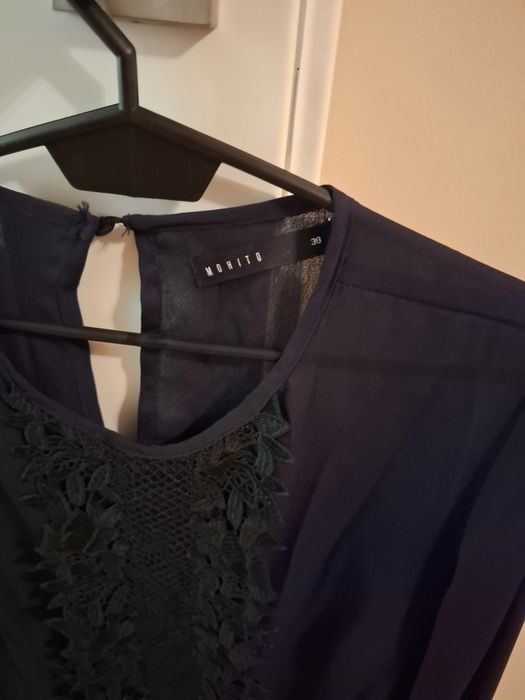 Bluzka elegancka czarna mohito 38