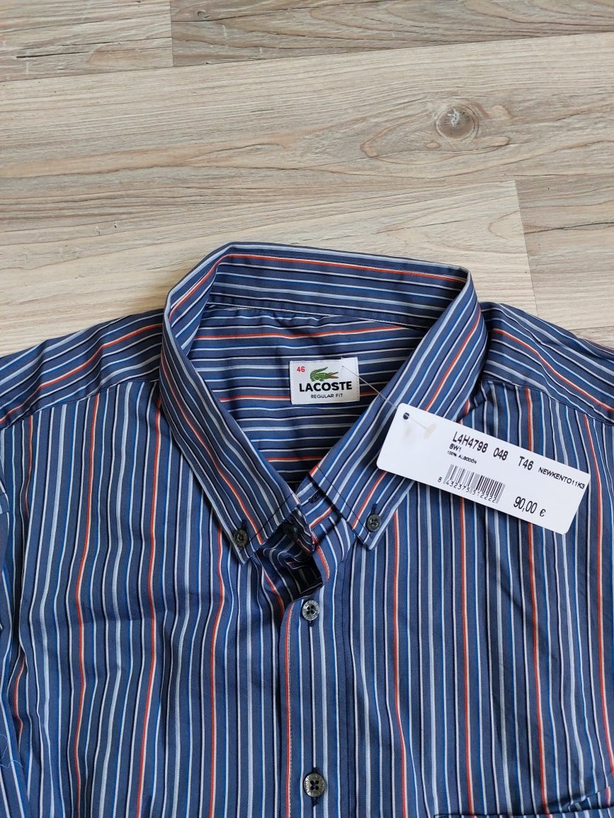 Нова оригінальна чоловіча рубашка Lacoste (лакост)