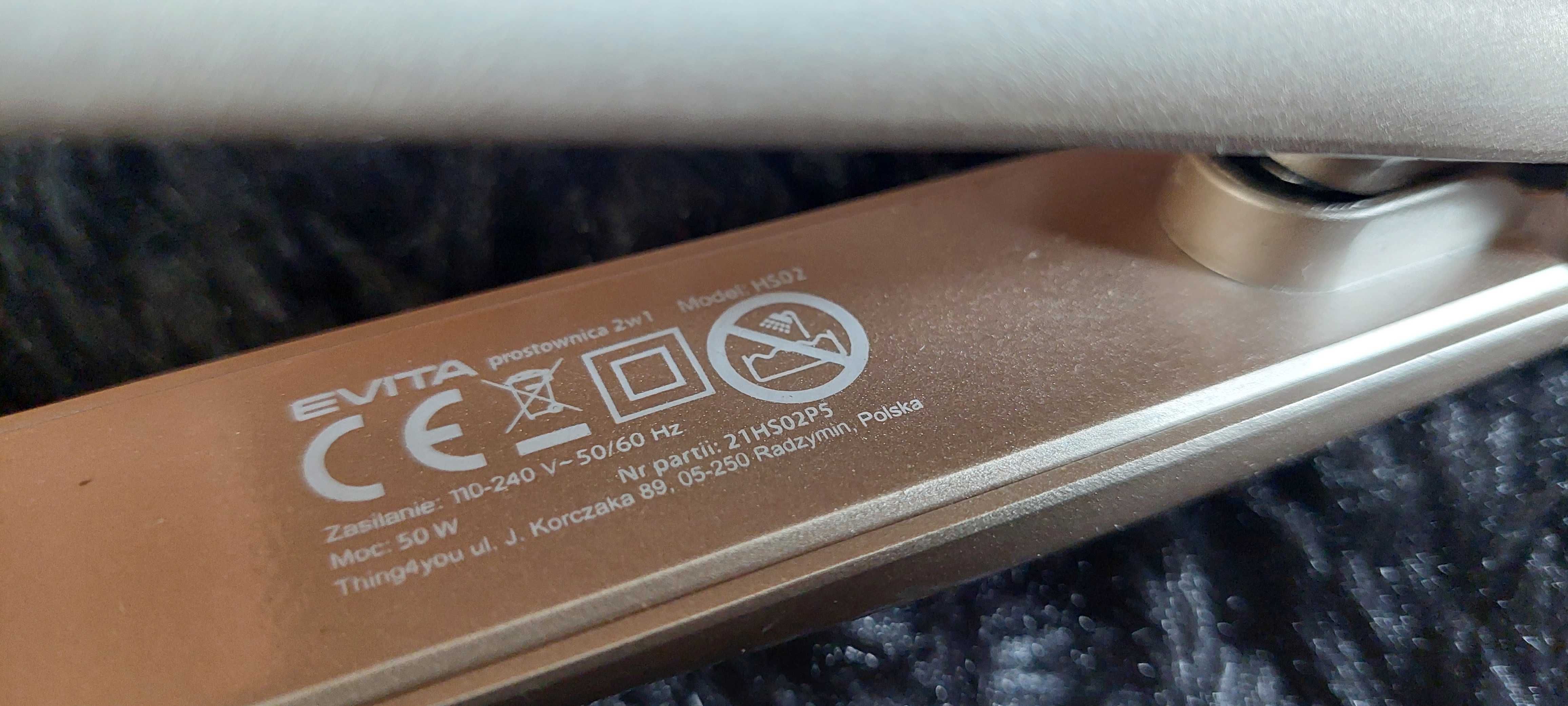 Prostownica jak NOWA 2w1 lokówka do stylizacji włosów