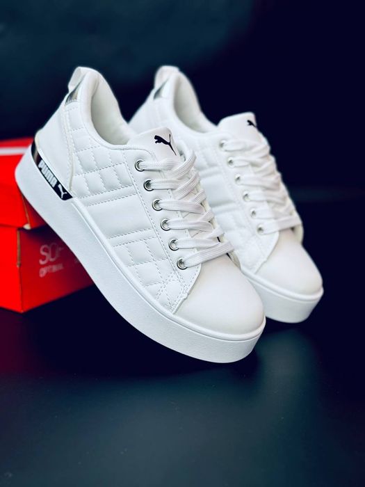Женские кроссовки Puma Белые осенние кеди Пума жіночі кросівки Пума