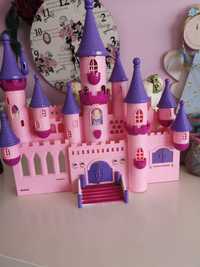 Zamek dla lalek Barbie różowy zamek laleczek