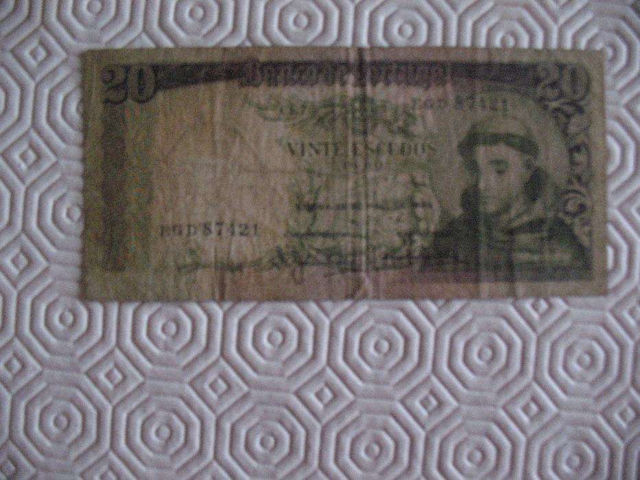 2 Notas de 20 Escudos antigas