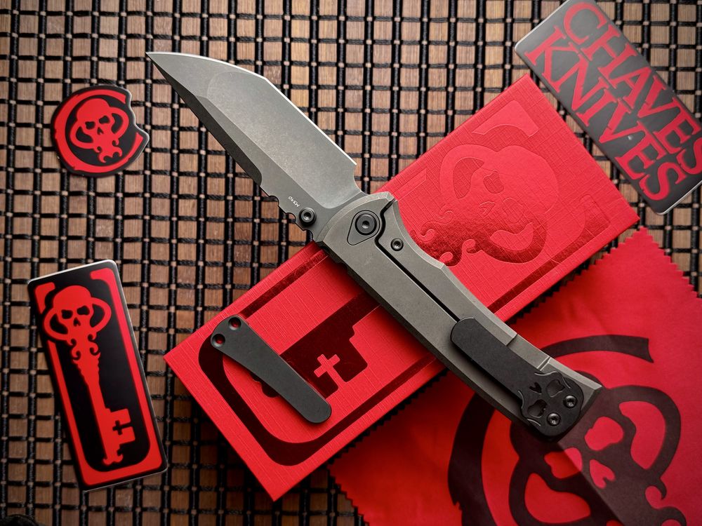 Нож Chaves Redencion 229 Integral Tanto Titanium Grey PVD M390
