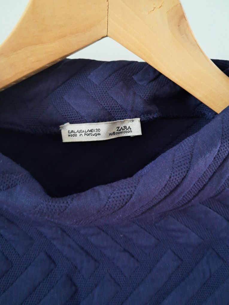 Bluzka Zara L z tłoczonej tkaniny