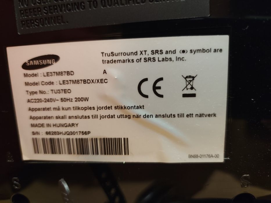 Samsung - LE37M87BDX - 37" LCD