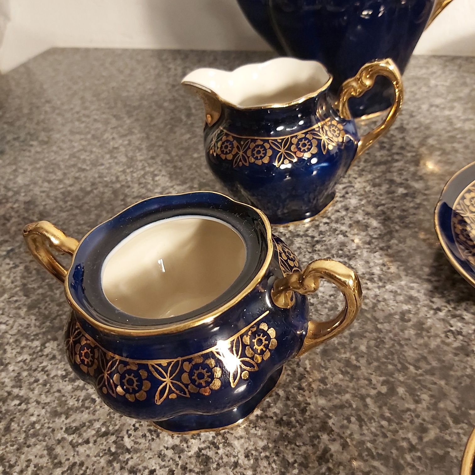 Chodzież serwis kawowy porcelana prl vintage