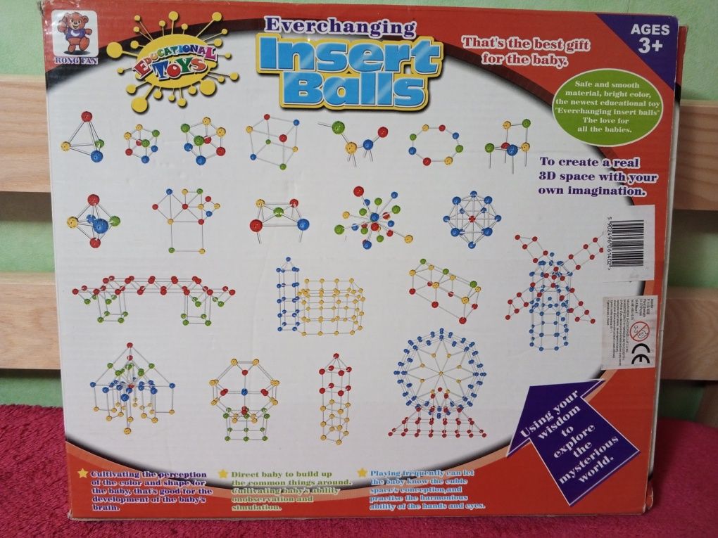 Klocki konstrukcyjne 3D Insert Balls