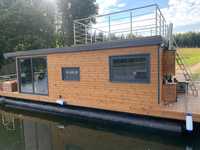 NOWY houseboat 12x4 nowoczesna łódź mieszkalna