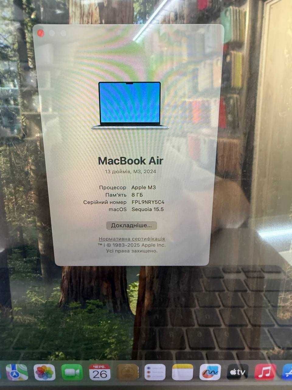 MacBook Air 13.6" 2024 M3 8/256GB Space Black Магазин|Гарантія