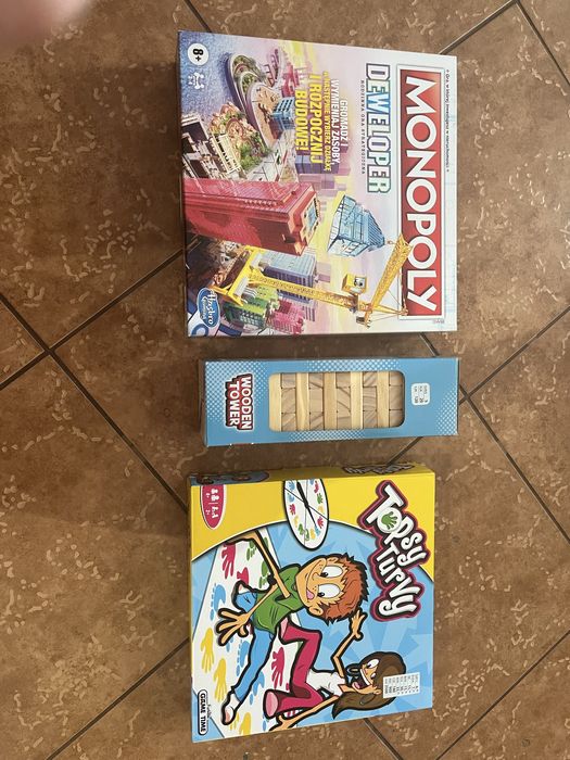 Gry planszowe, Monopoly/Twister/Jenga/i gry karciane