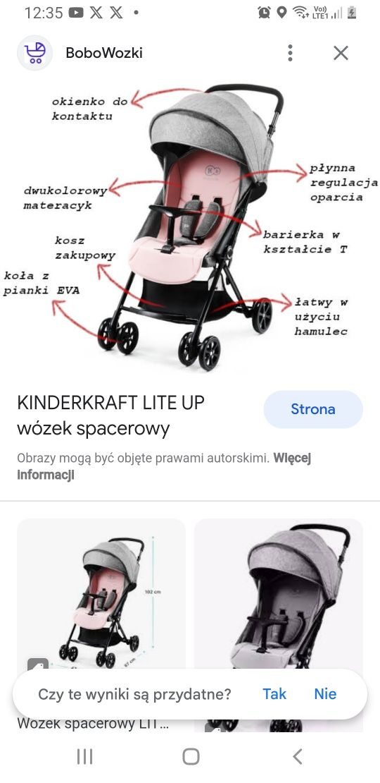 Spacerówka wózek kinderkraft