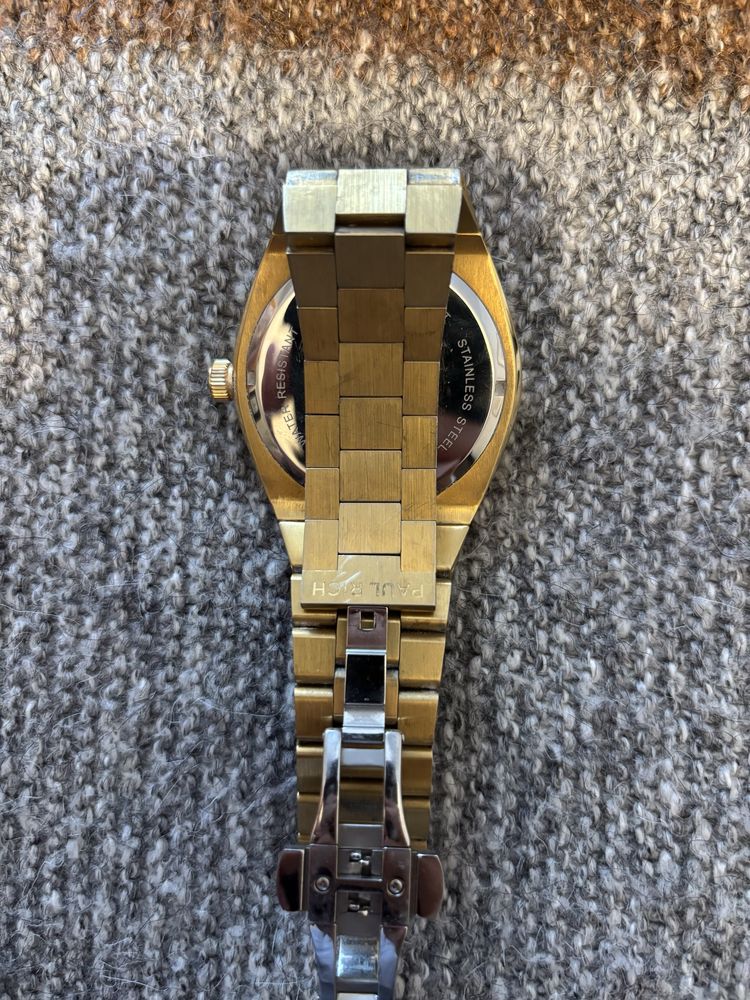Paul Rich Gold Stainless Steel Watch Green Dial, Date Display