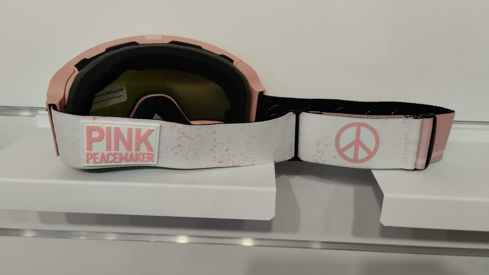 Nowe gogle narciarsko-snowboardowe BOB Pink Peacemaker HCS+