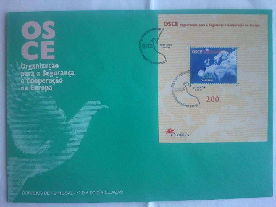 Bloco filatélico+FDC da O.S.C.E. CTT afinsa #148