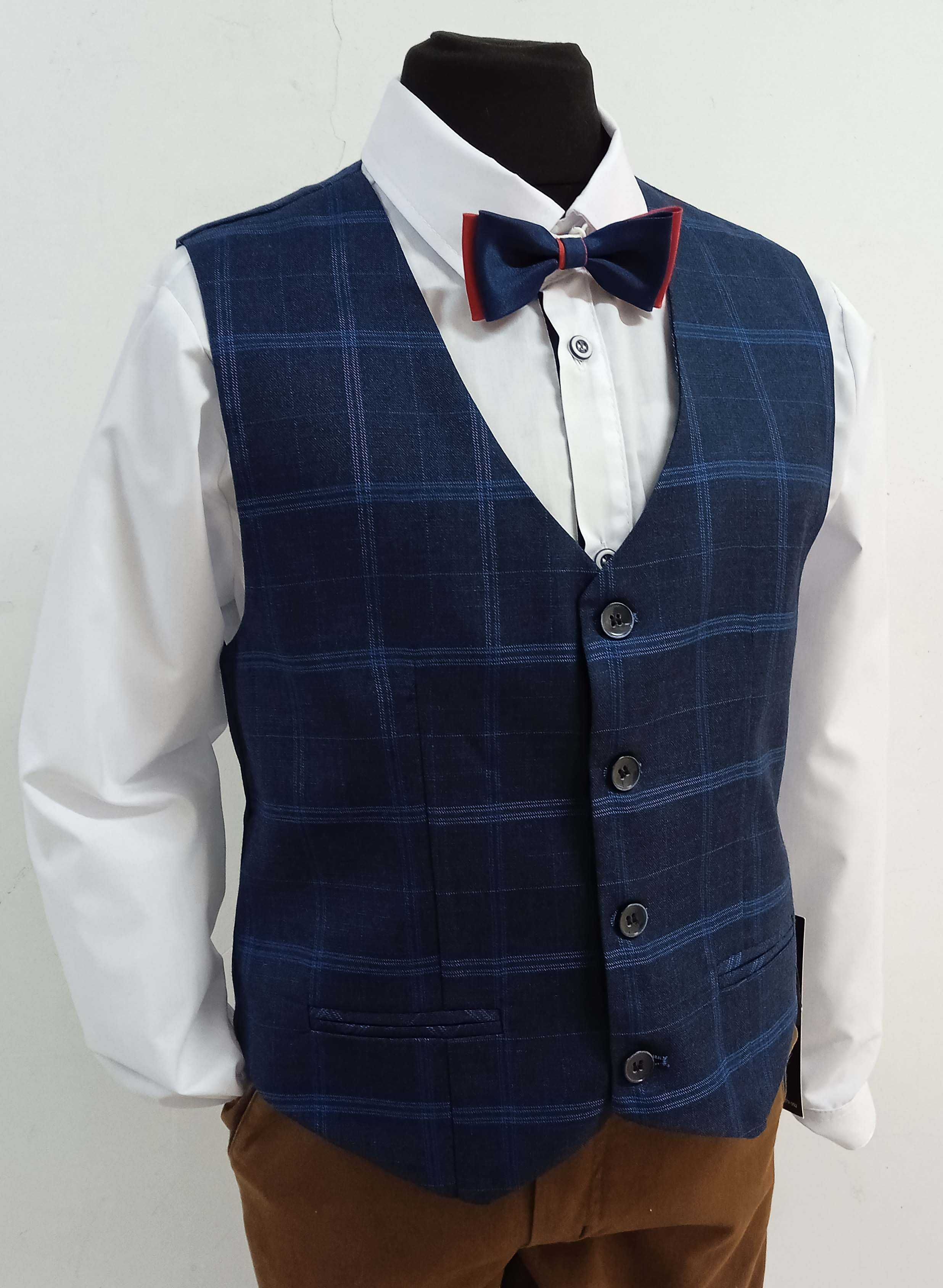 elegancka KAMIZELKA CHŁOPIĘCA * 122,128,134,140,146,152