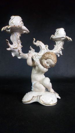 świecznik hutschenreuther putto antyk porcelana przedwojenna rarytas