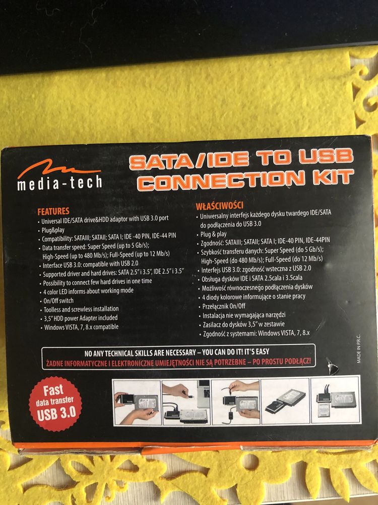 Adapter konwerter dysku