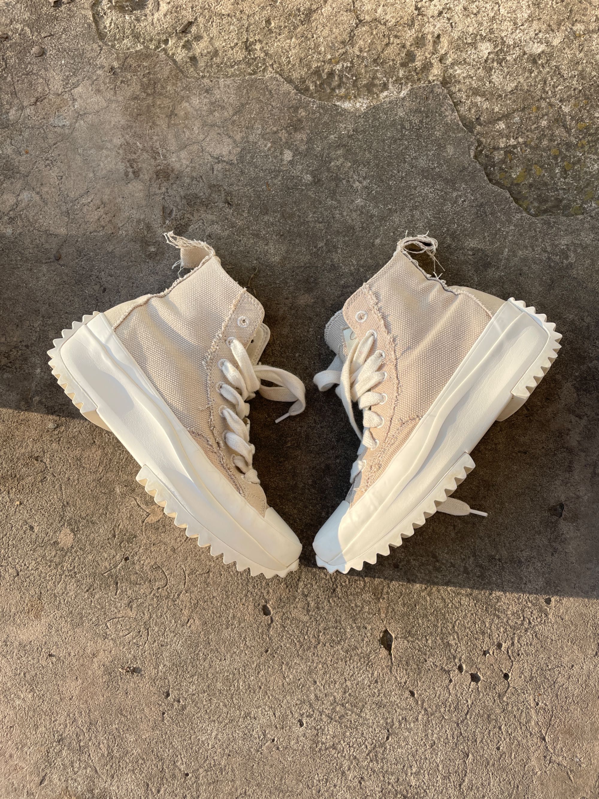 ОРИГІНАЛ Converse Run Star Hike Patch Platform High Beach Stone 40,5