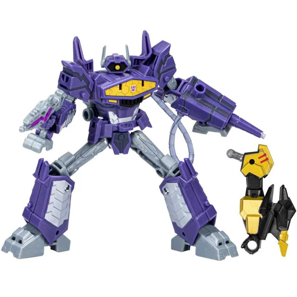 Transformers Earthspark Iskra Ziemi Deluxe Class Decepticon Shockwave