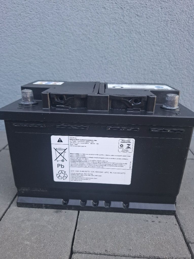 Akumulator EFB 70Ah 760A start stop