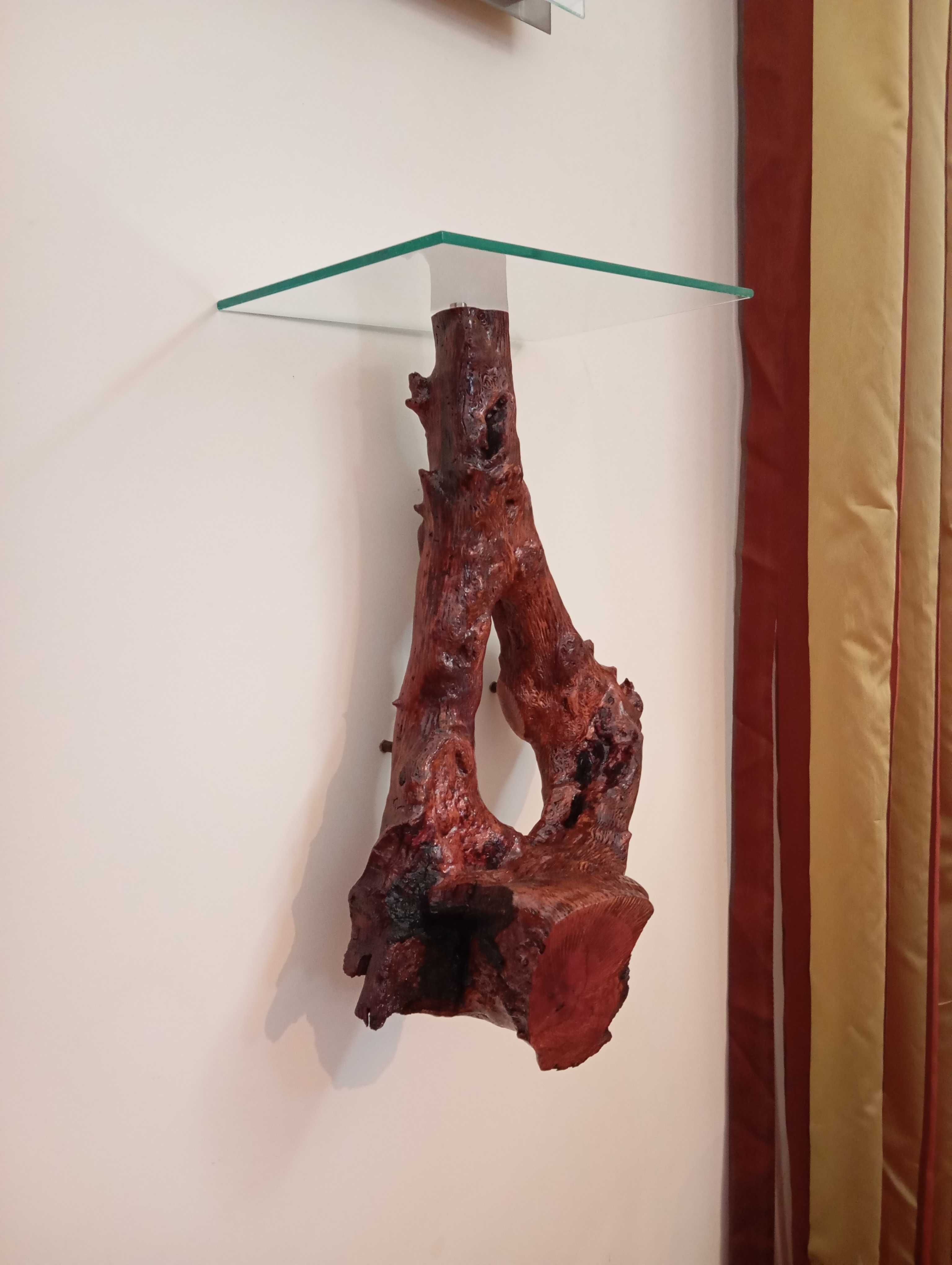 Prateleira com suporte de parede rústico