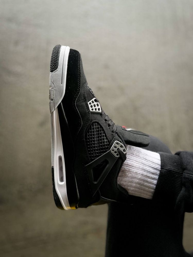Buty Nike Air Jordan Retro 4 Black Canvas 40-45 męskie trampki