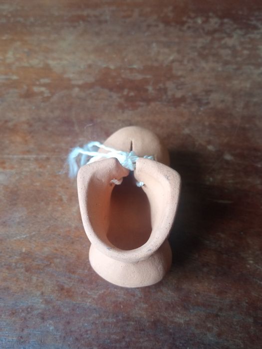 Черевичок глиняний декор