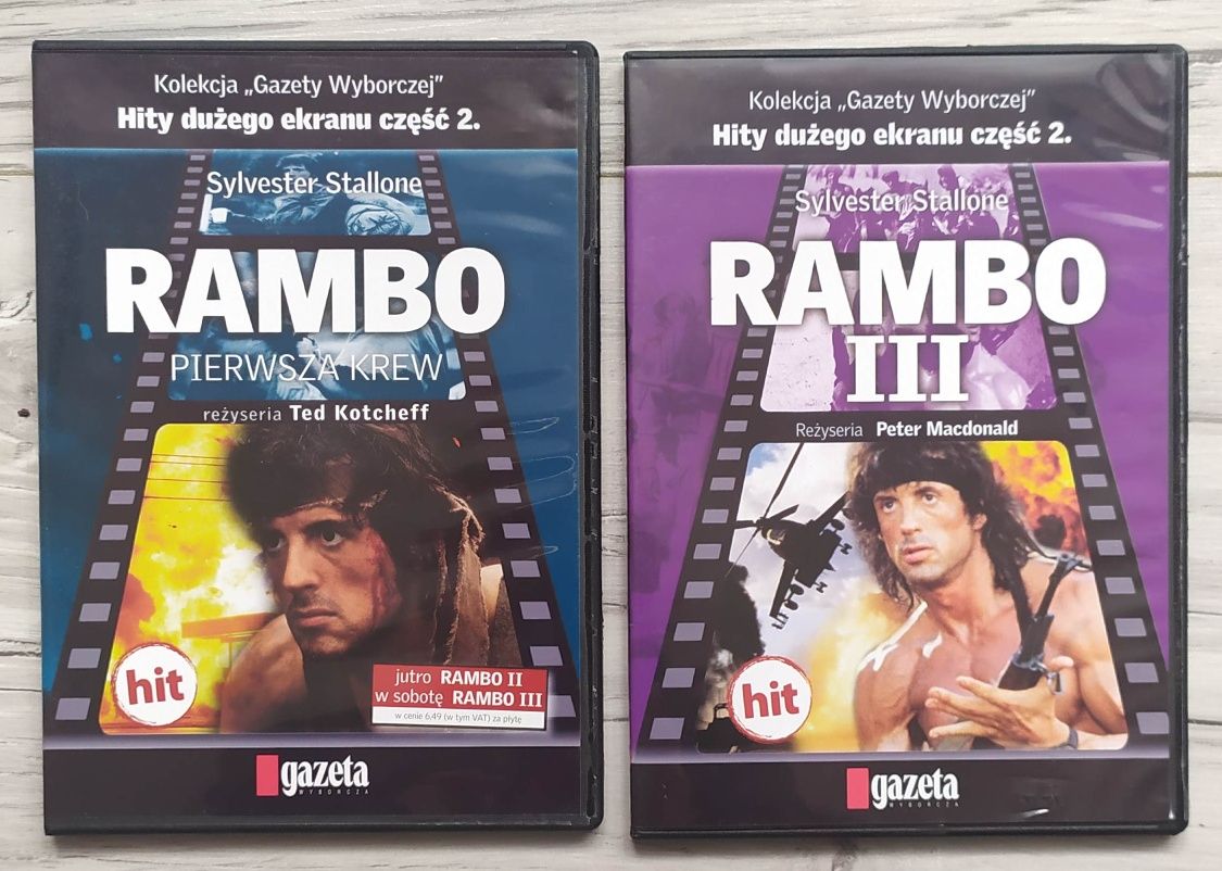 Filmy DVD Rambo 1 i 3