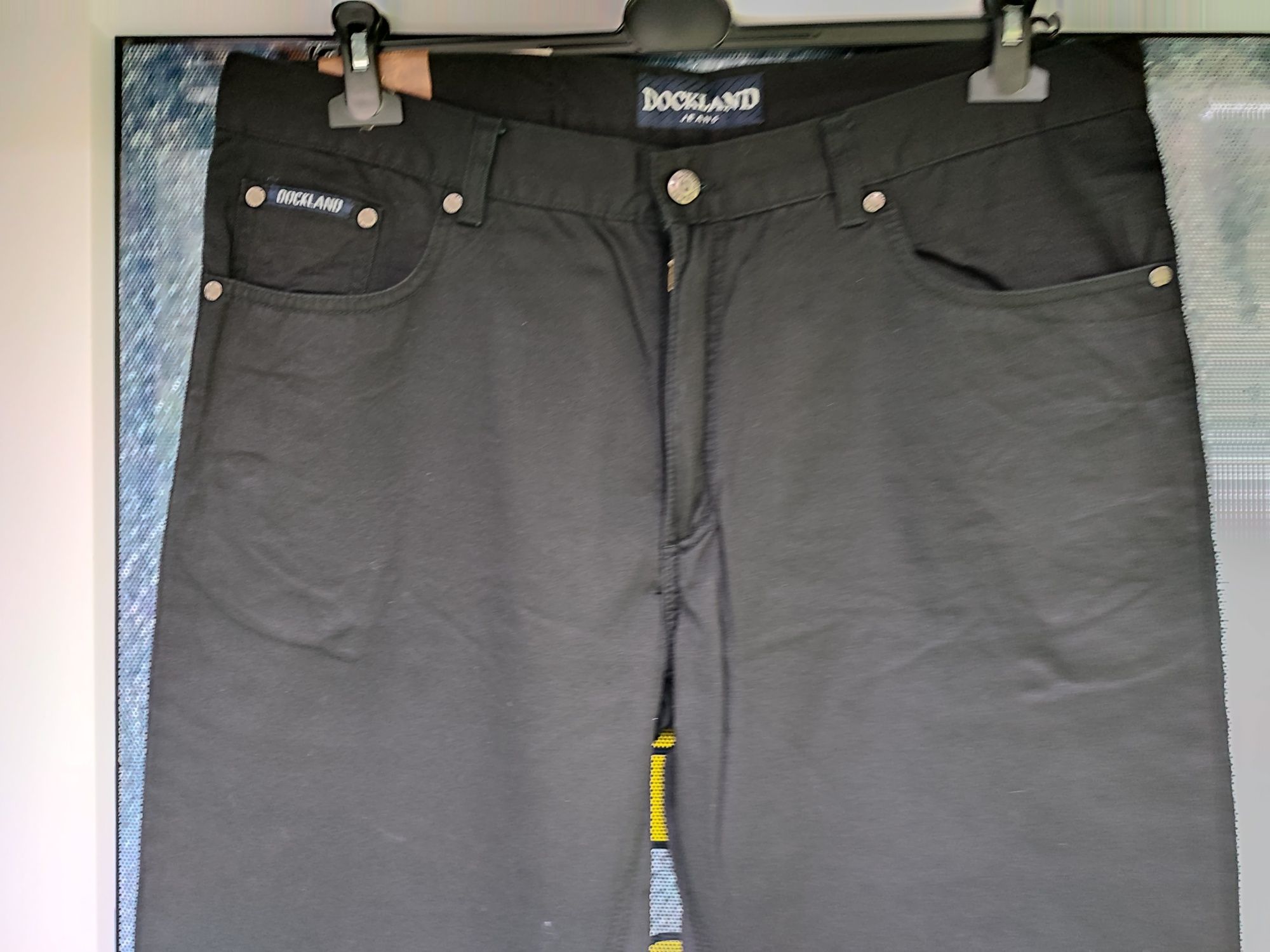 Spodnie męskie jeansy ocieplane