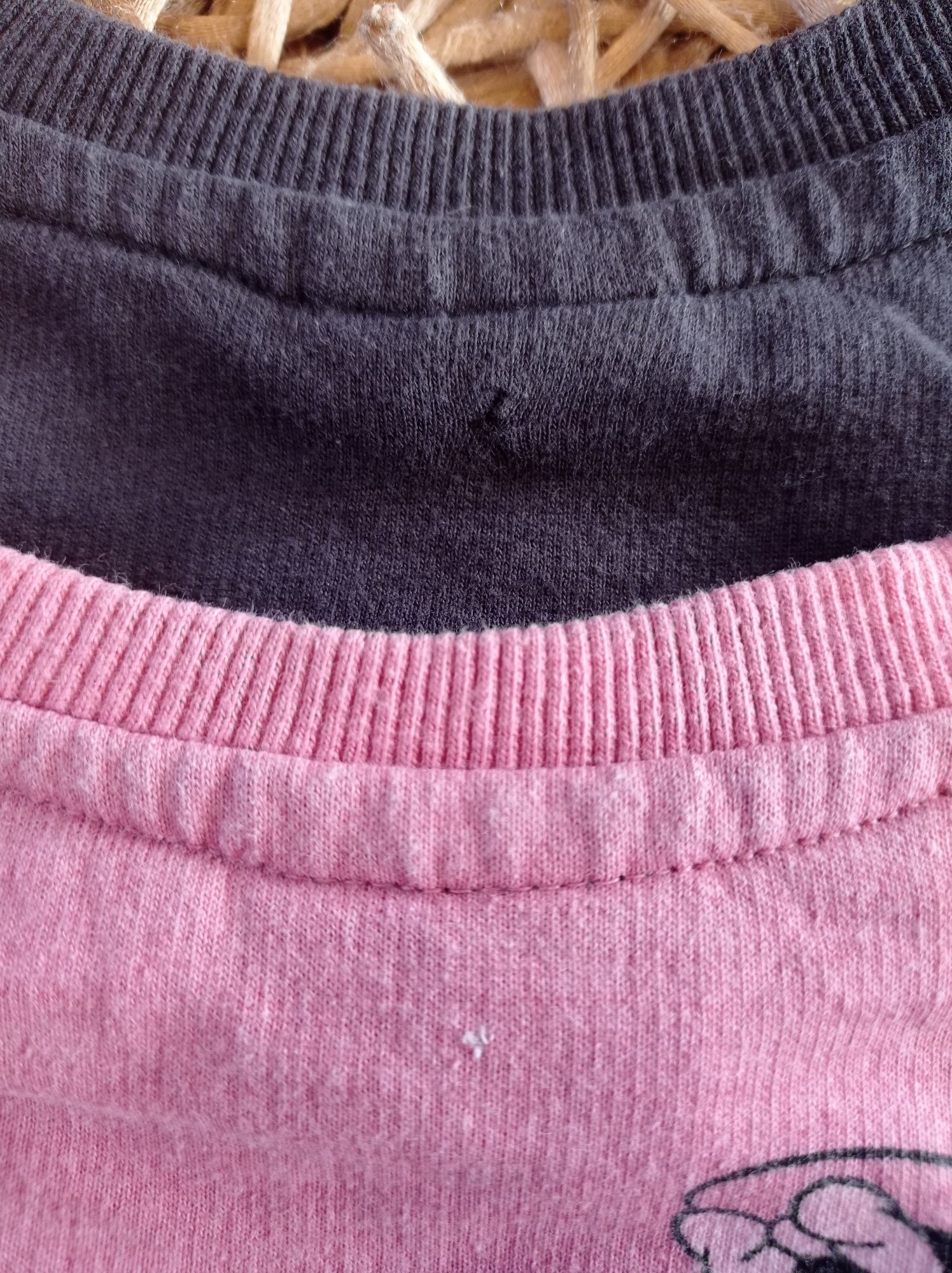 Bluzy, dziewczynka, Myszka Minnie, miś, tęcza, 4 szt., r. 80-86